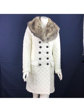 𝅺bnwt-chillipepper QuiltedCoat Detachable FurCollar